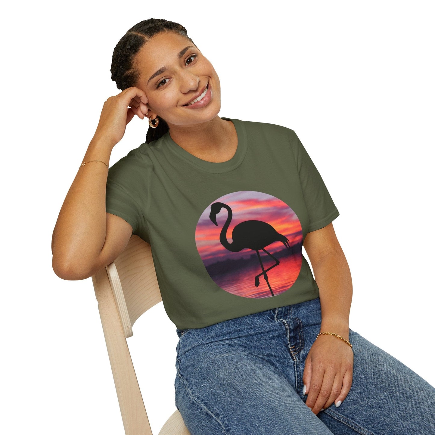 Sunset Flamingo T-Shirt