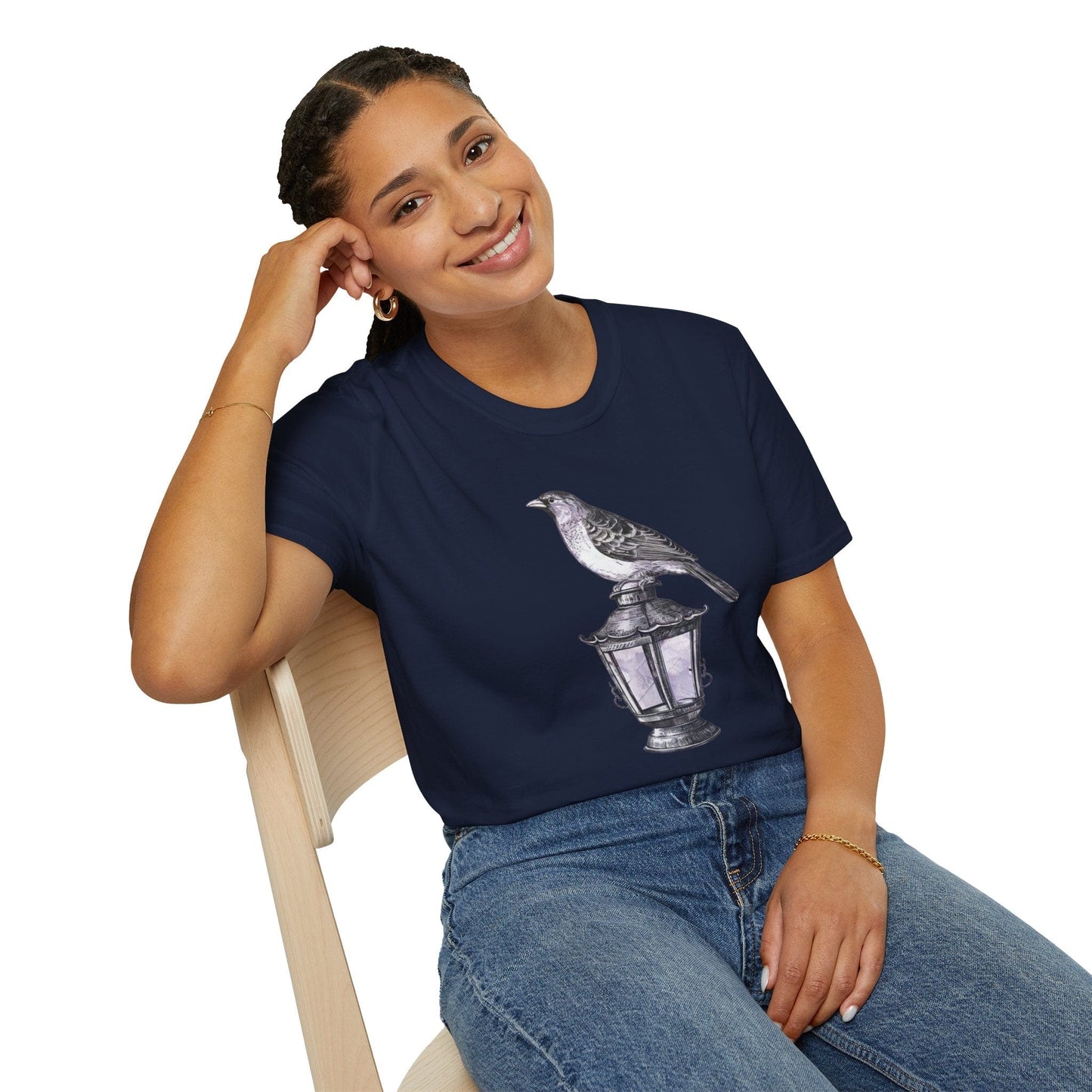 Vintage Lantern Bird T-Shirt