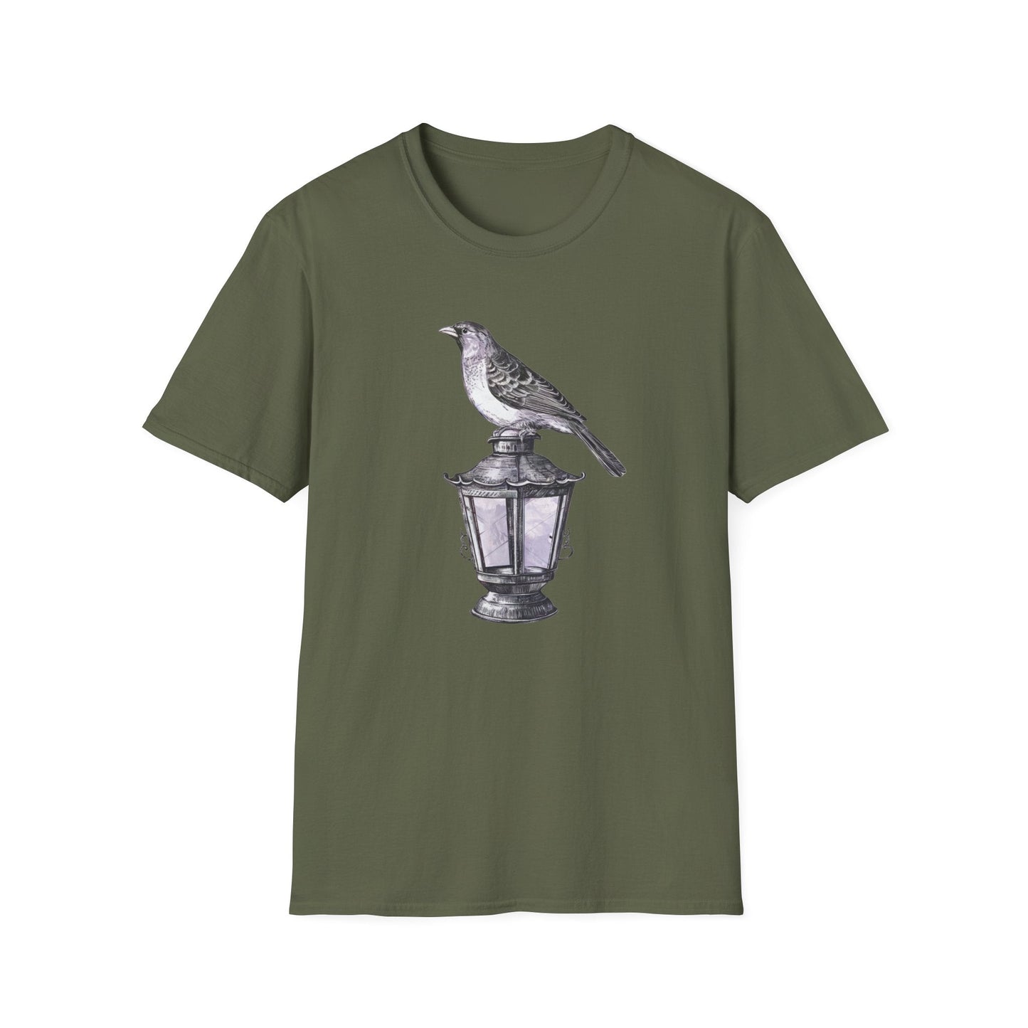 Vintage Lantern Bird T-Shirt