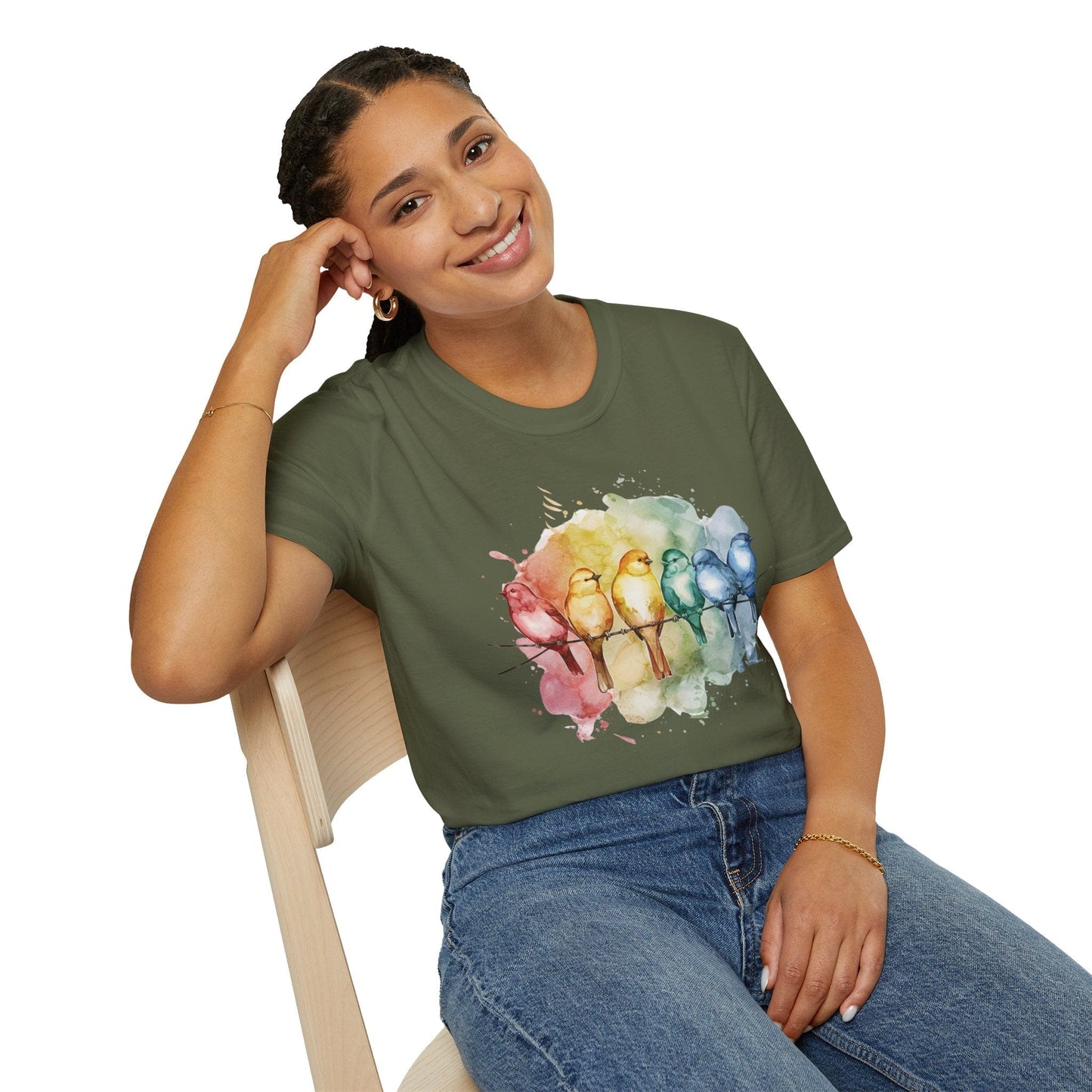 Watercolor Birds T-Shirt