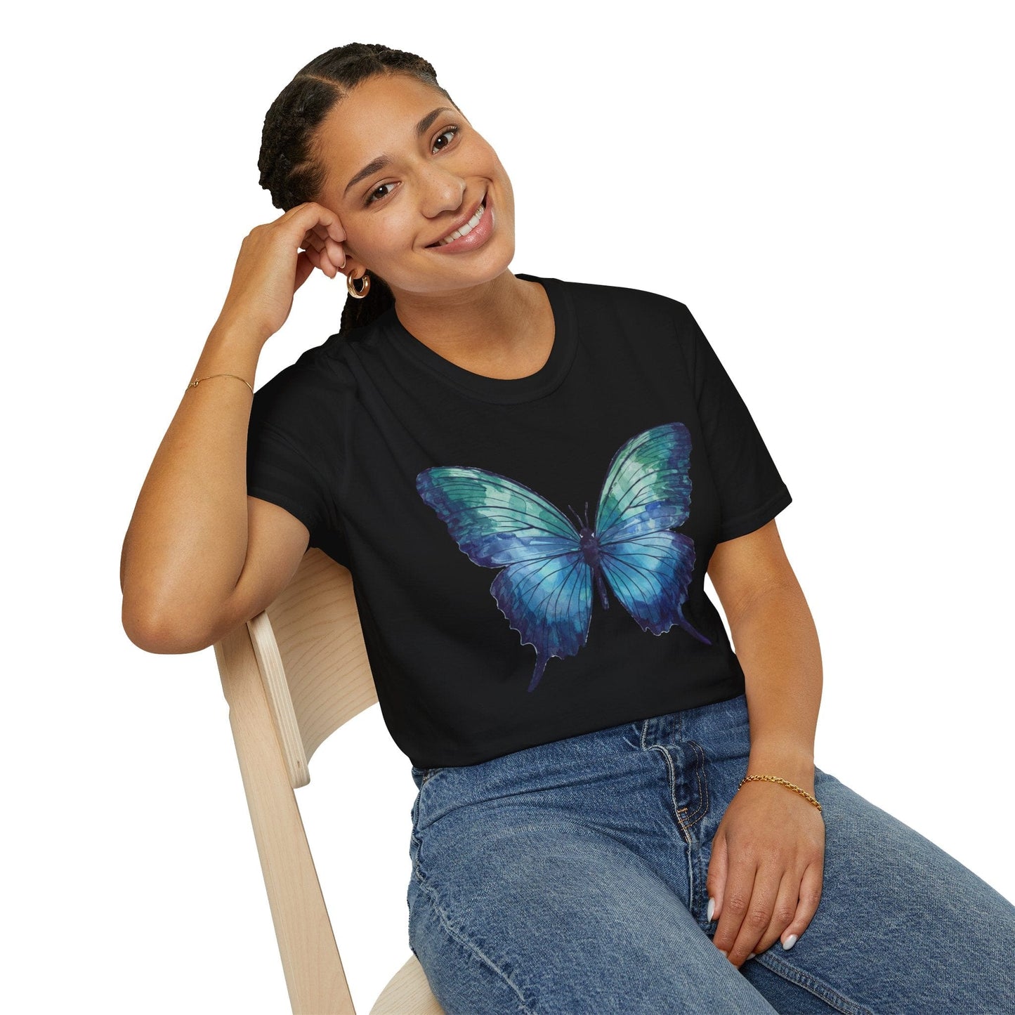 Aqua Butterfly T-Shirt