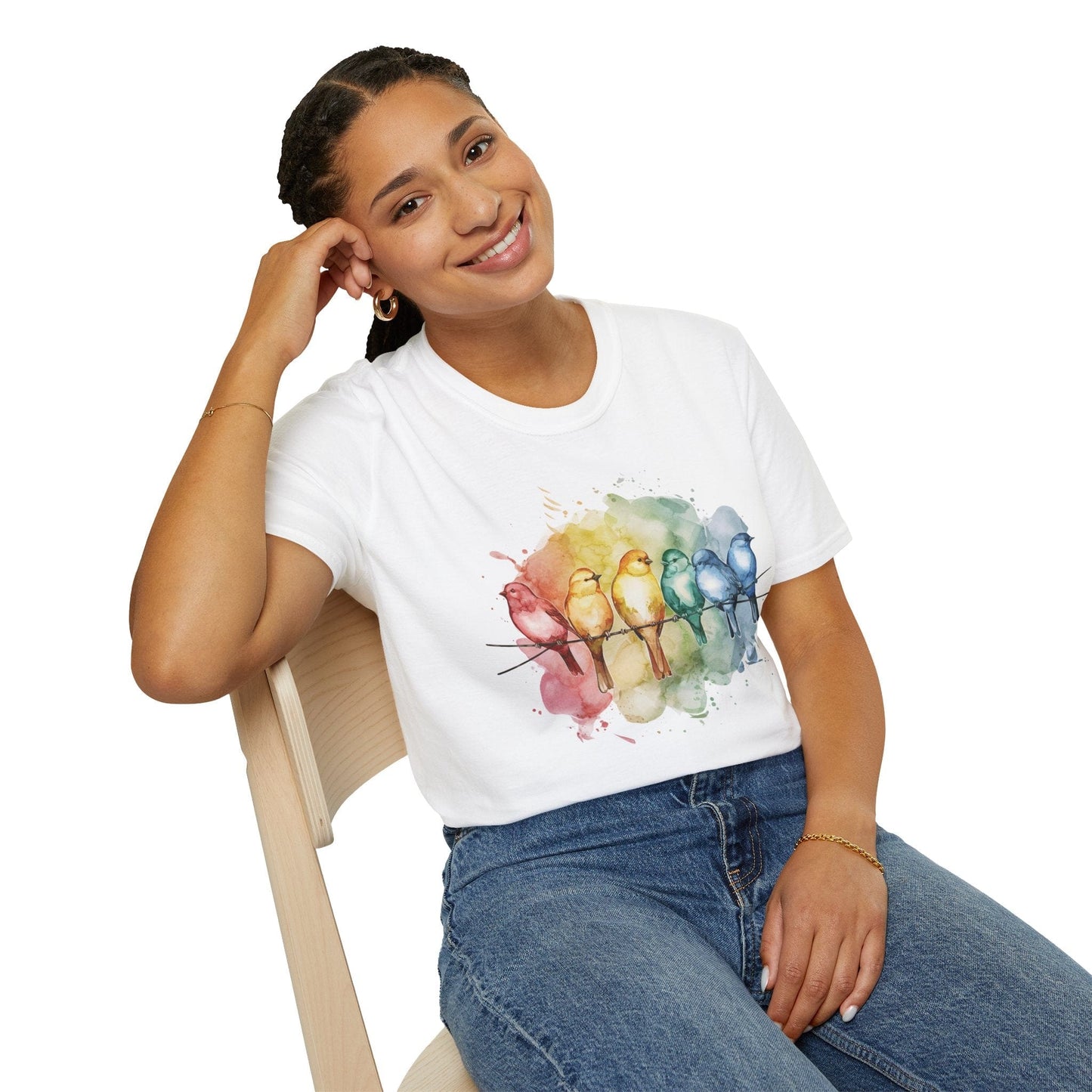 Watercolor Birds T-Shirt