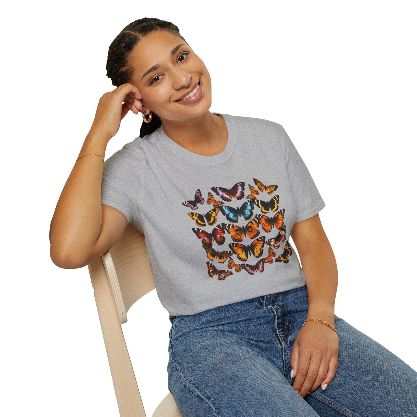 Vintage Butterfly Collage T-Shirt