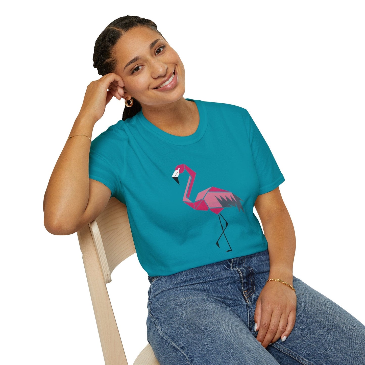 Geometric Flamingo T-Shirt