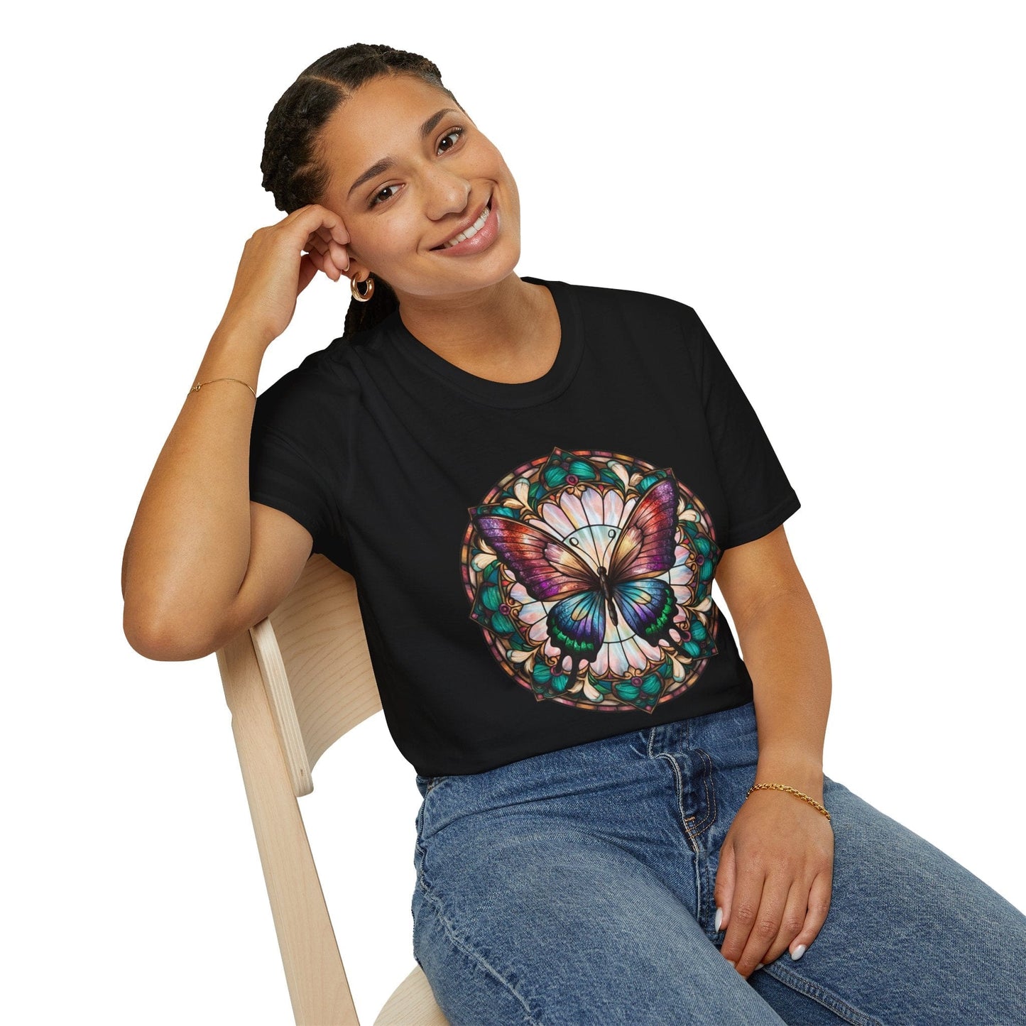 Radiant Glass Butterfly T-Shirt