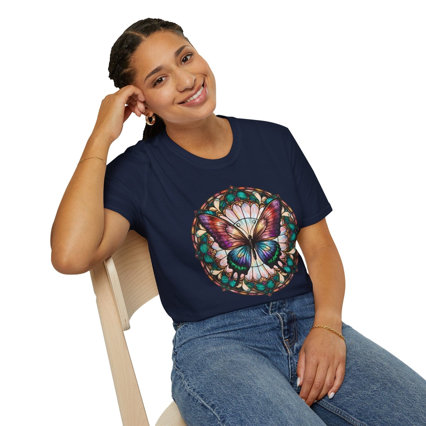 Radiant Glass Butterfly T-Shirt