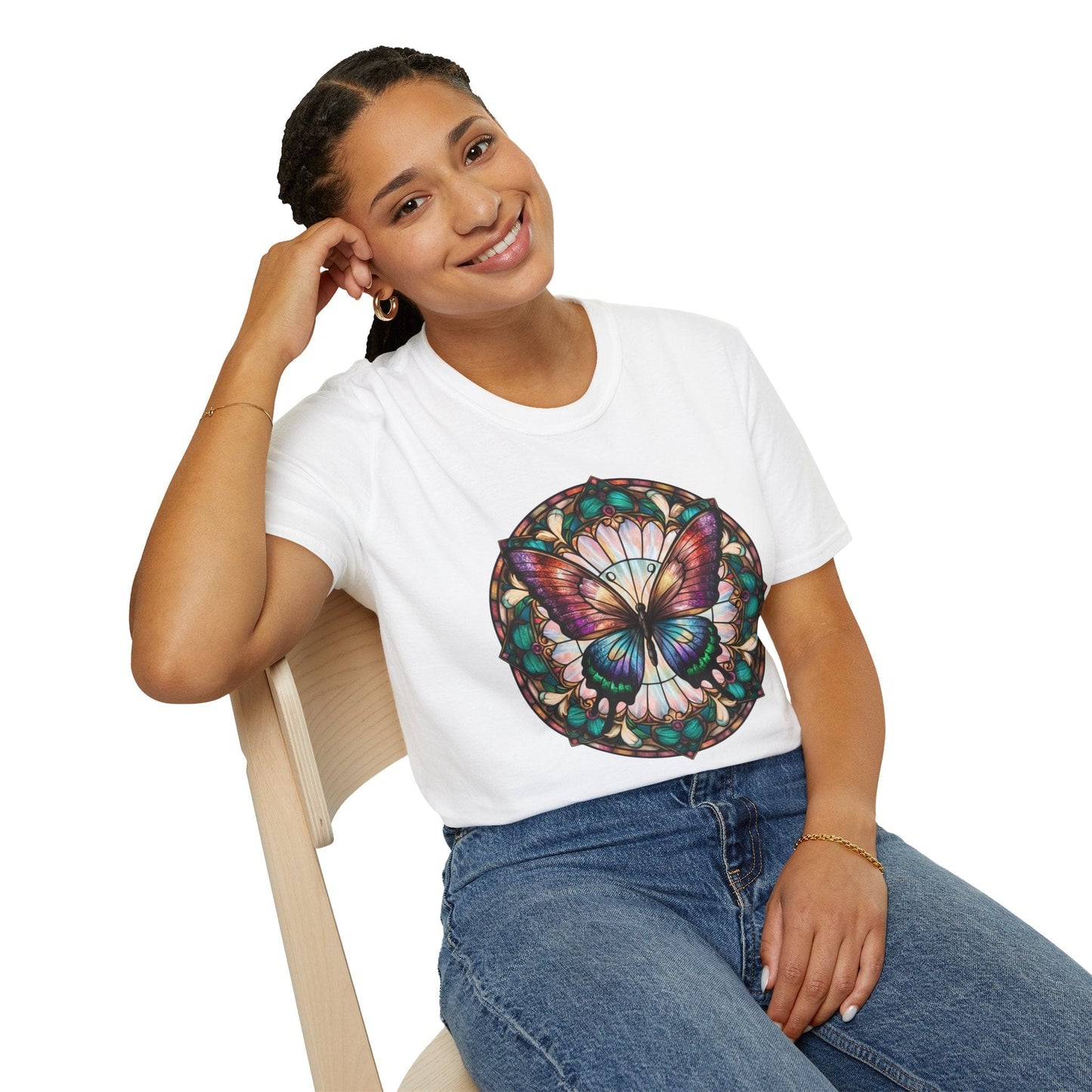 Radiant Glass Butterfly T-Shirt