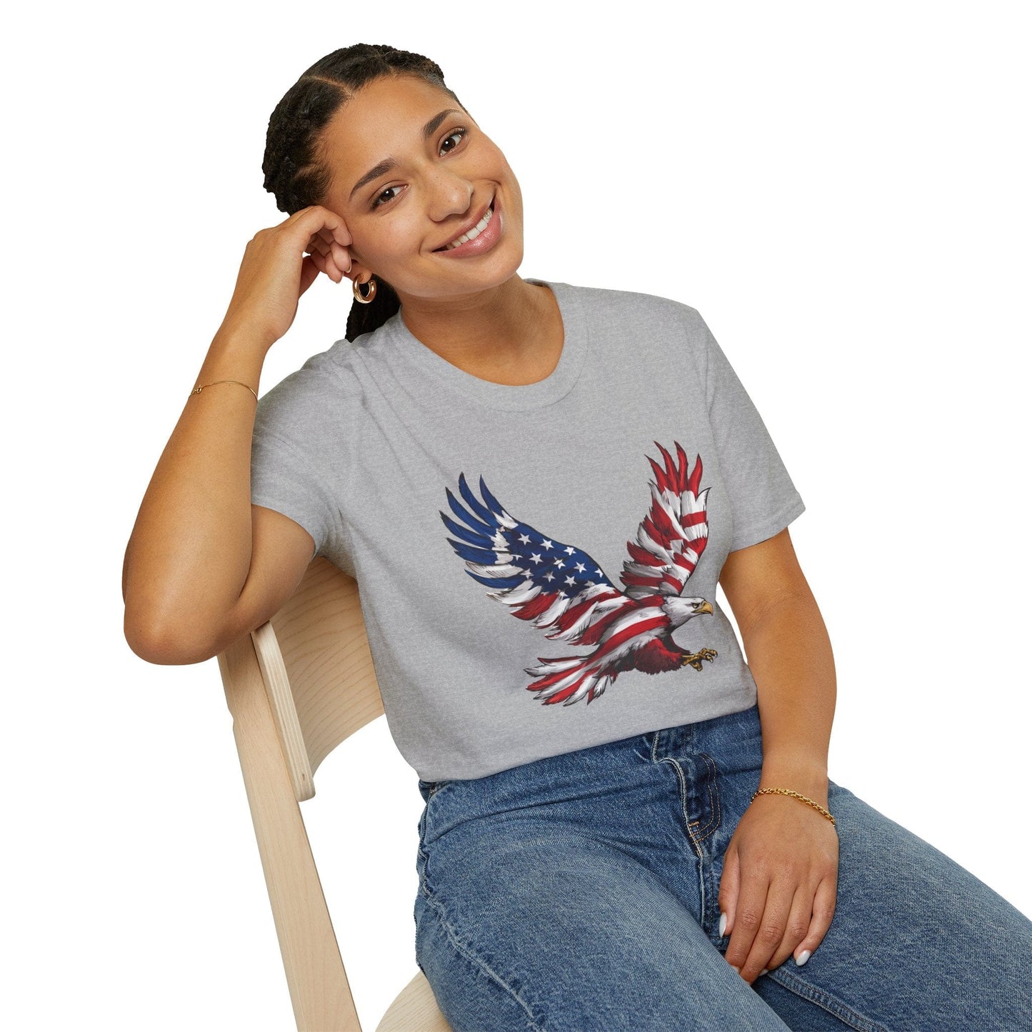 Patriotic Soaring Eagle T-Shirt