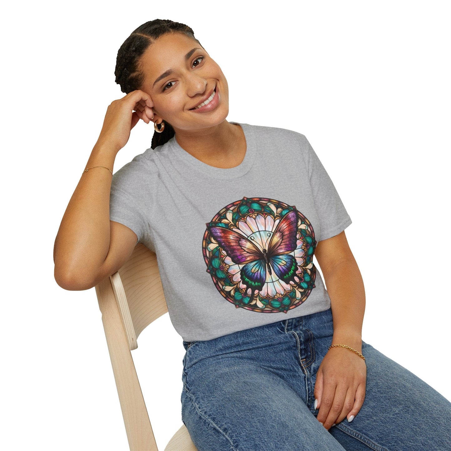Radiant Glass Butterfly T-Shirt