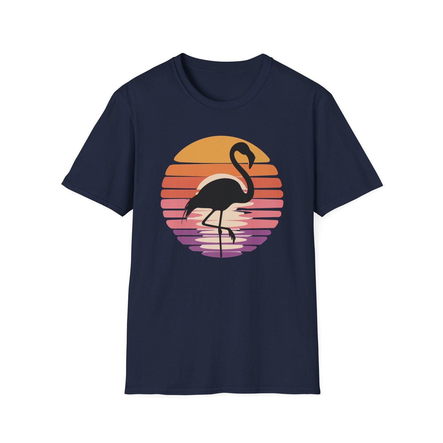 Retro Sunset Flamingo T-Shirt