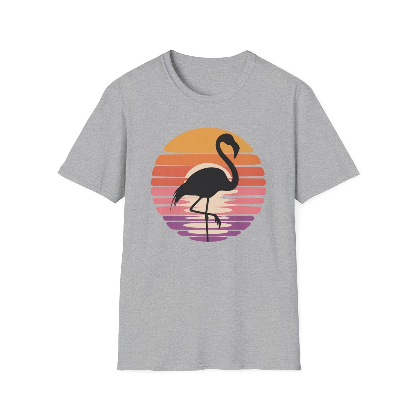 Retro Sunset Flamingo T-Shirt