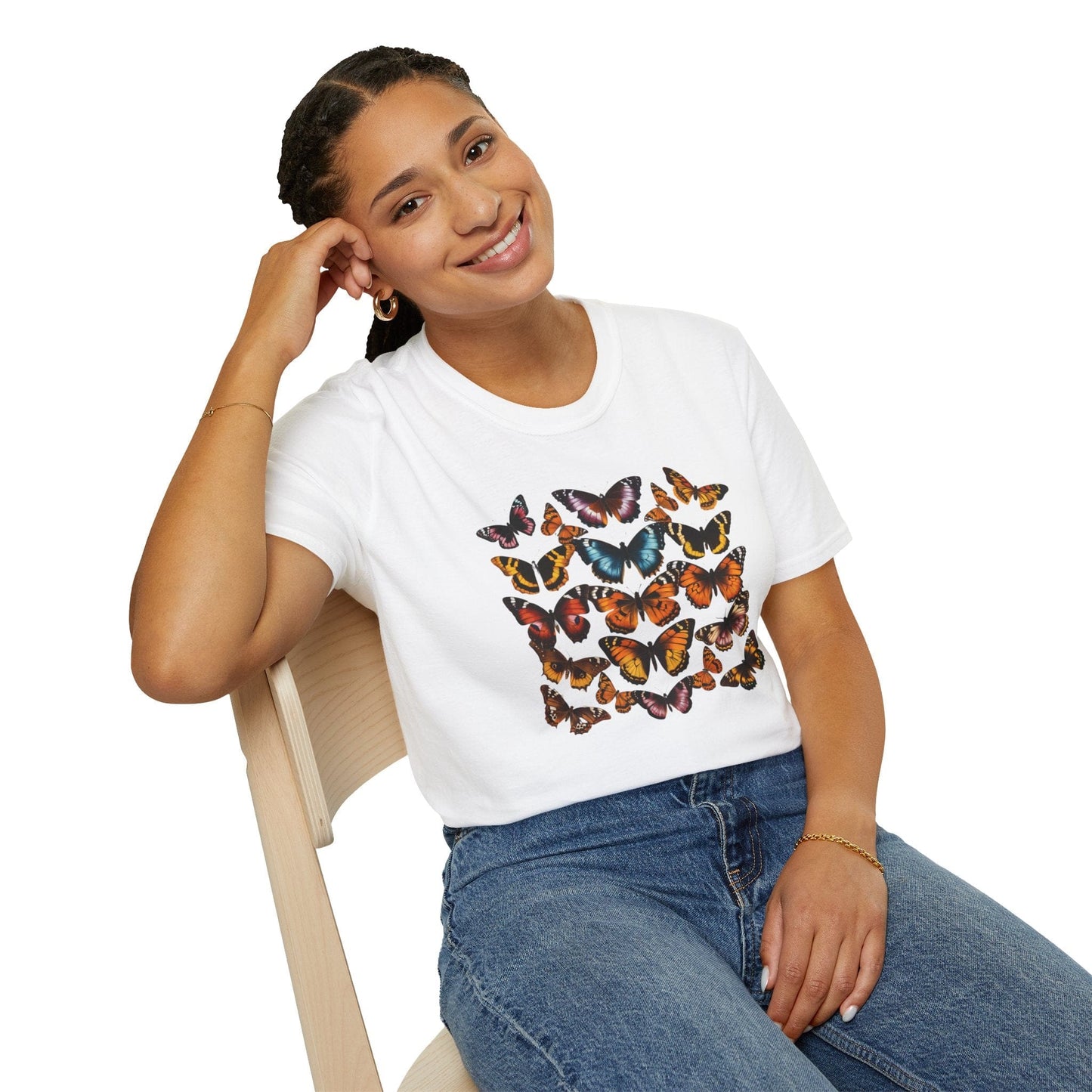 Vintage Butterfly Collage T-Shirt