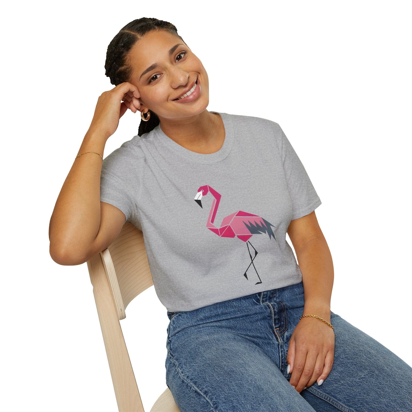 Geometric Flamingo T-Shirt