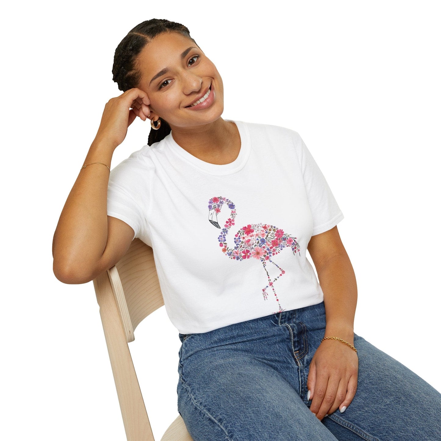 Floral Flamingo T-Shirt